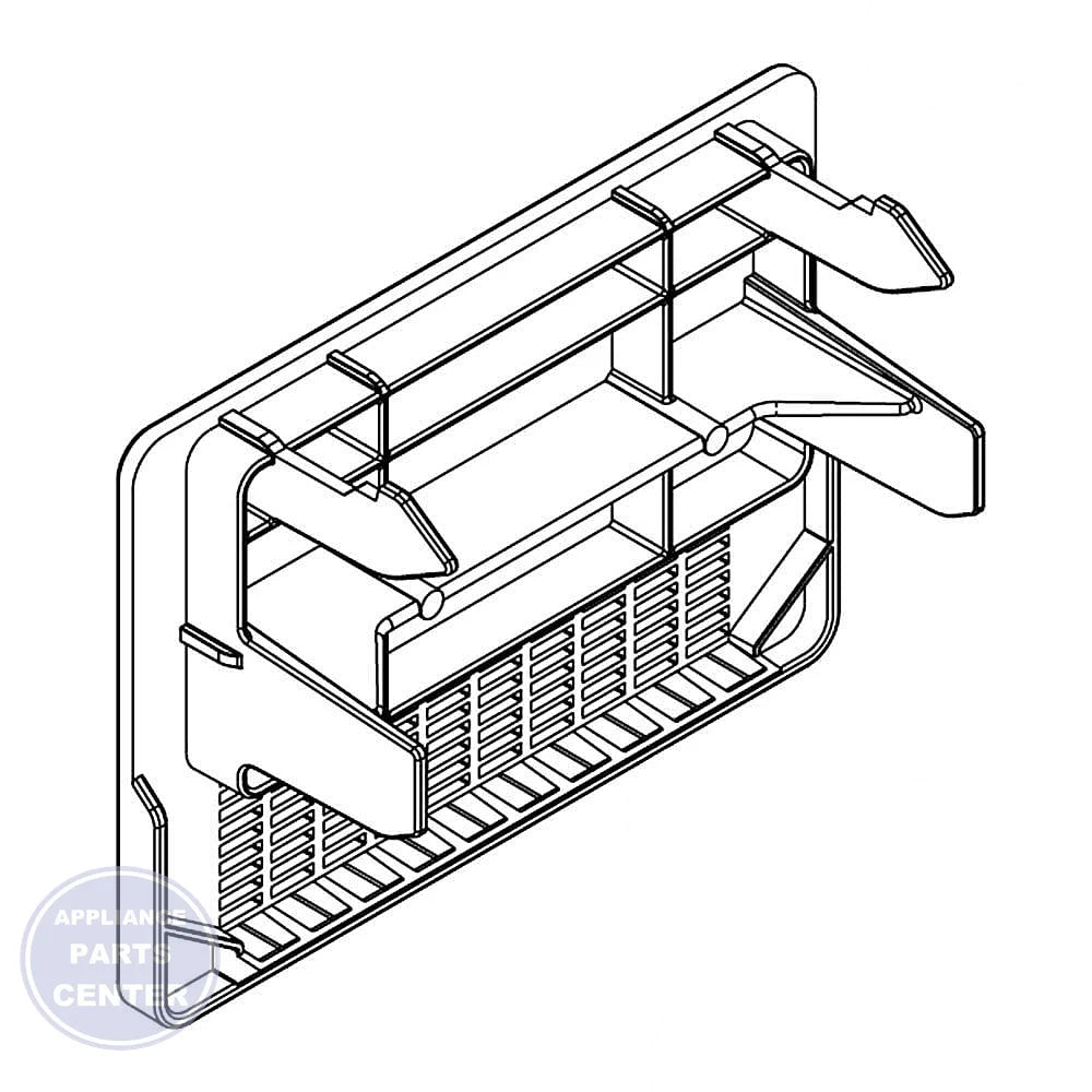 WHIRLPOOL DISHWASHER DEFLECTOR WPW10254548 - Main view showing efficient water flow for Whirlpool models