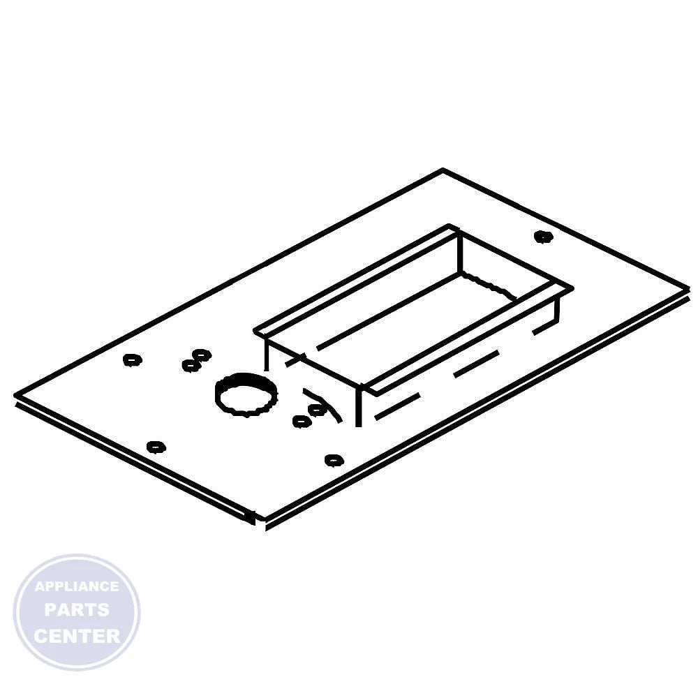 WHIRLPOOL MICROWAVE MOTOR COVER 461967008471 - Main view showing motor protection for specific models