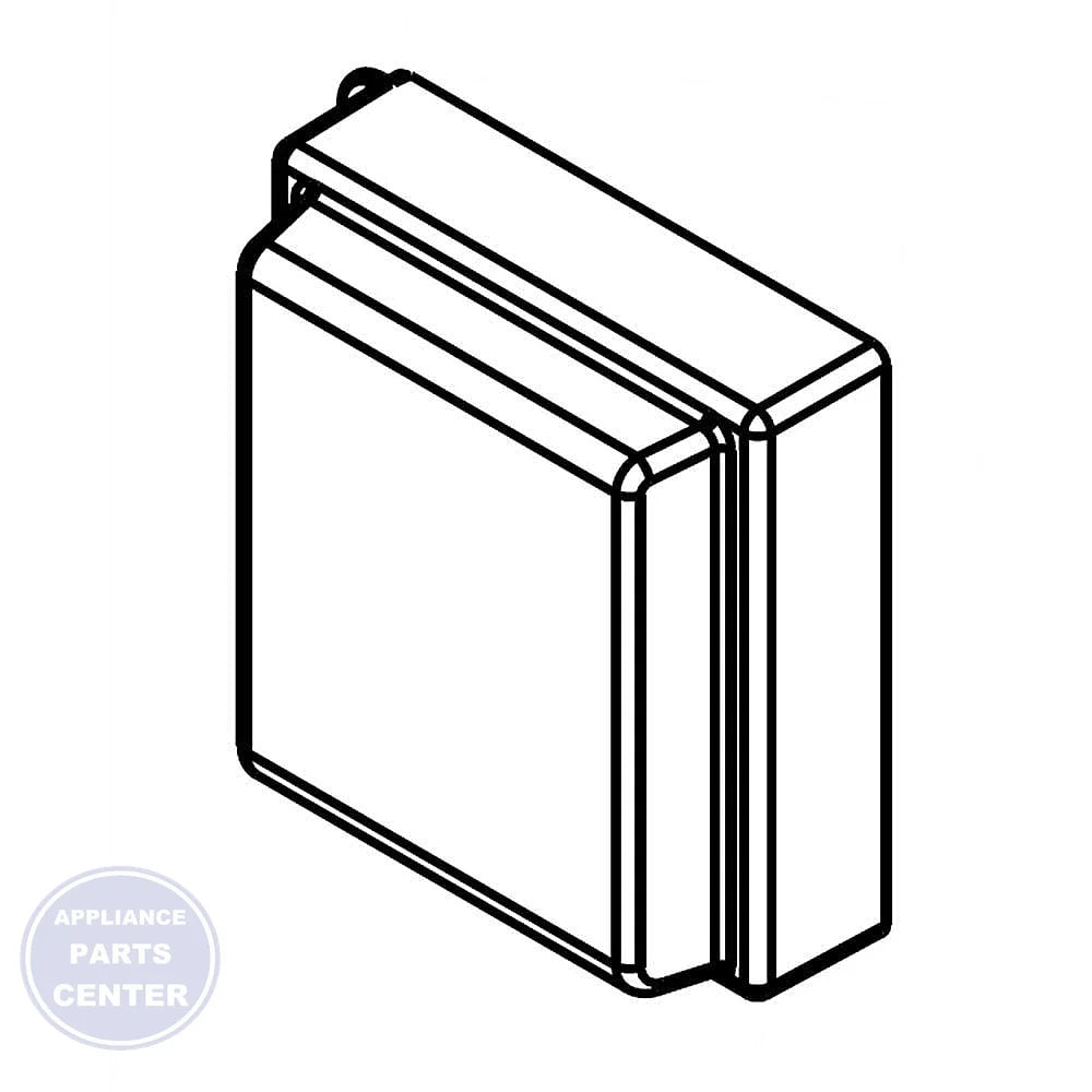 Whirlpool Refrigerator Front Cover W10884722 - Main view showing sleek design for various Whirlpool models