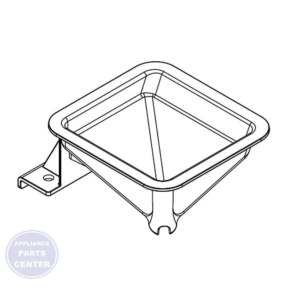 WHIRLPOOL REFRIGERATOR FUNNEL W11366275 - Main view showing precise water flow for Whirlpool refrigerator models