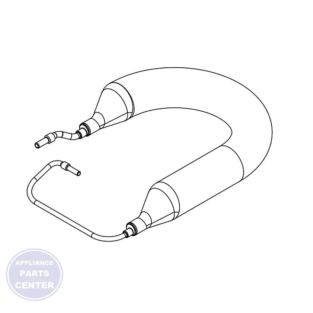 WHIRLPOOL REFRIGERATOR RESERVOIR W11482382 - Main view showing 2-gallon capacity for WPL Refrigerator