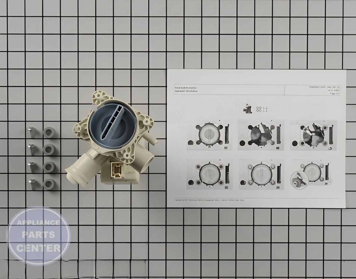 BOSCH WASHER DRAIN PUMP 00145753 - Detailed view of high-performance specifications