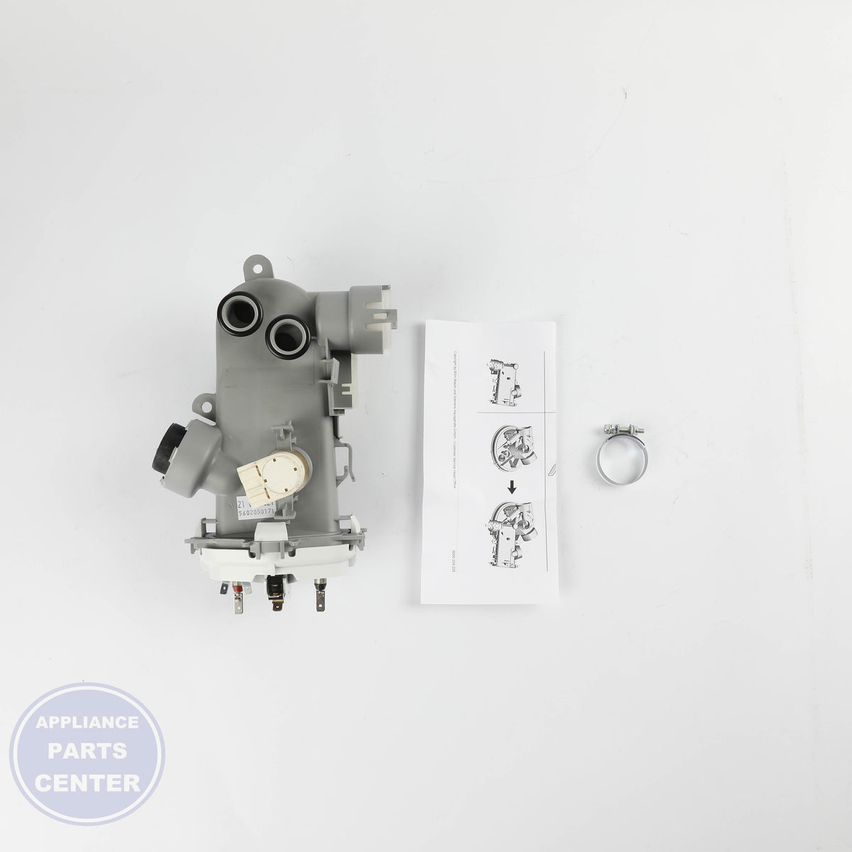 BSH INSTANTANEOUS WATER HEATER 00219639 - Installation in BSH model, illustrating key mounting points