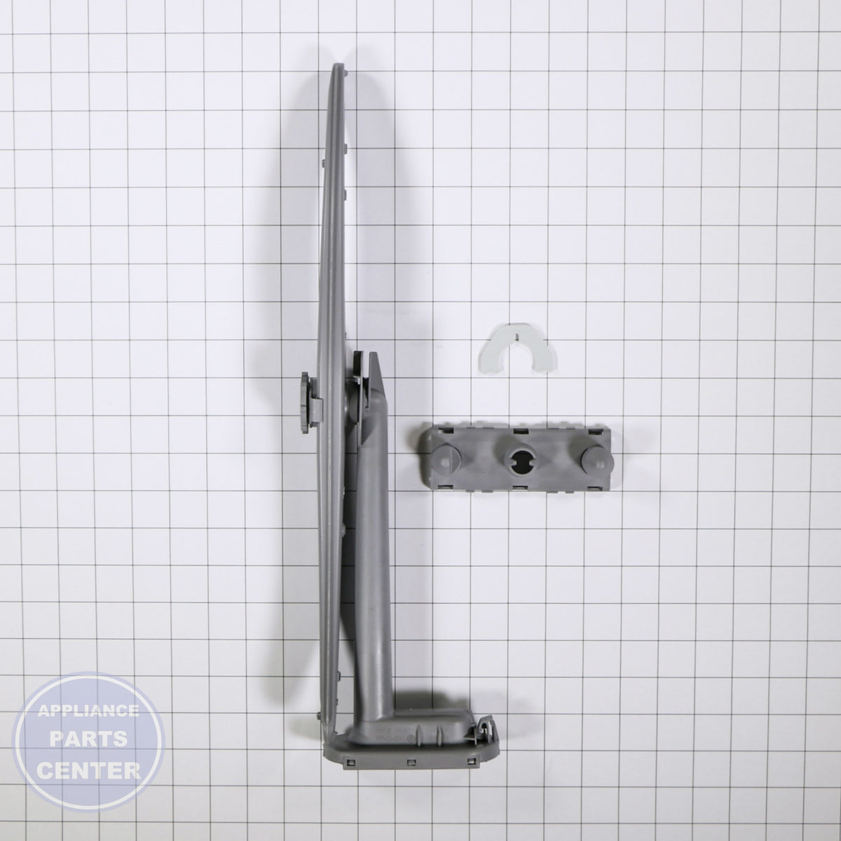 SPRAY ARM 00298594 - Side view with precise measurements for optimal fit