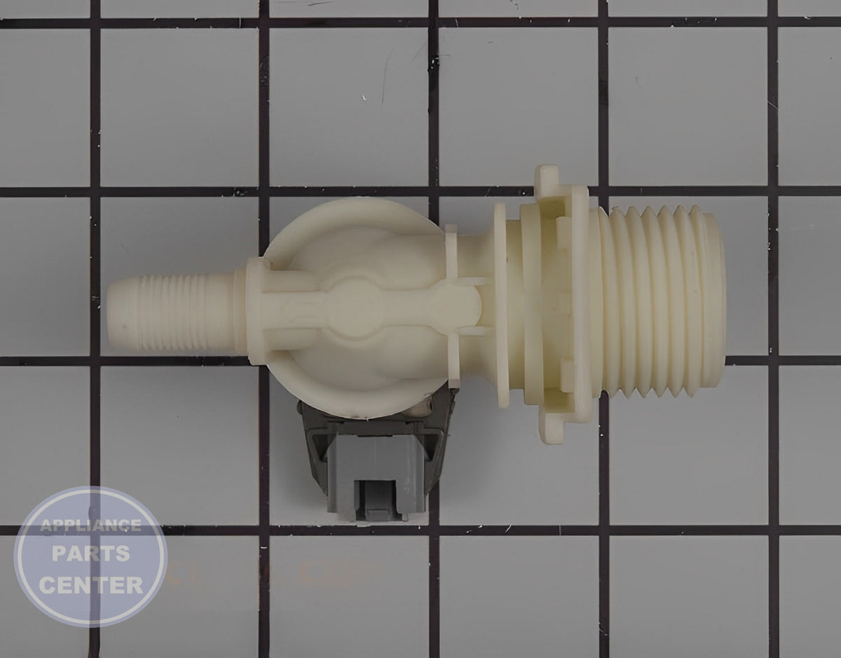BOSCH LAUNDRY MAGNET VALVE 00422245 - Side view with precise measurements