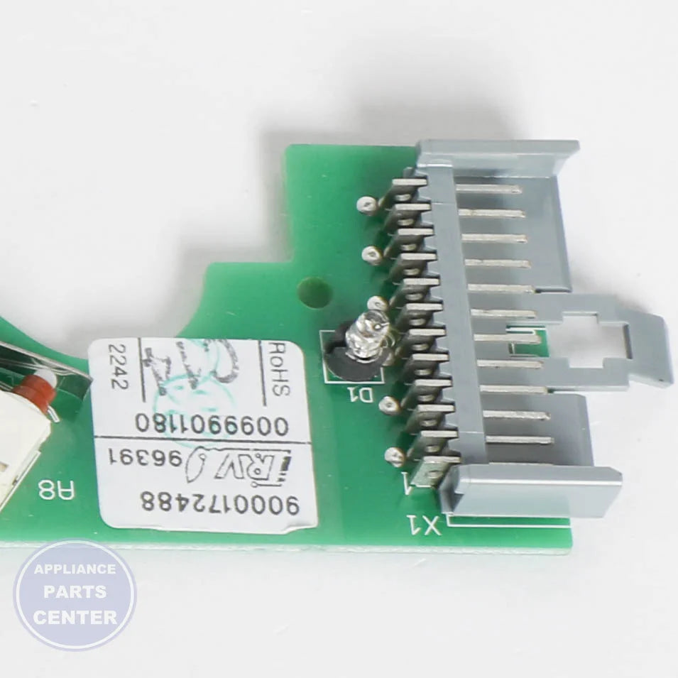 PC BOARD 00437685 - Detailed view of electronic components