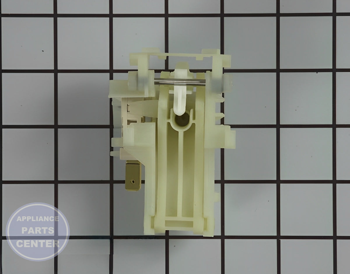BOSCH DISHWASHER DOOR LATCH 00438026 - Detailed view of secure locking mechanism