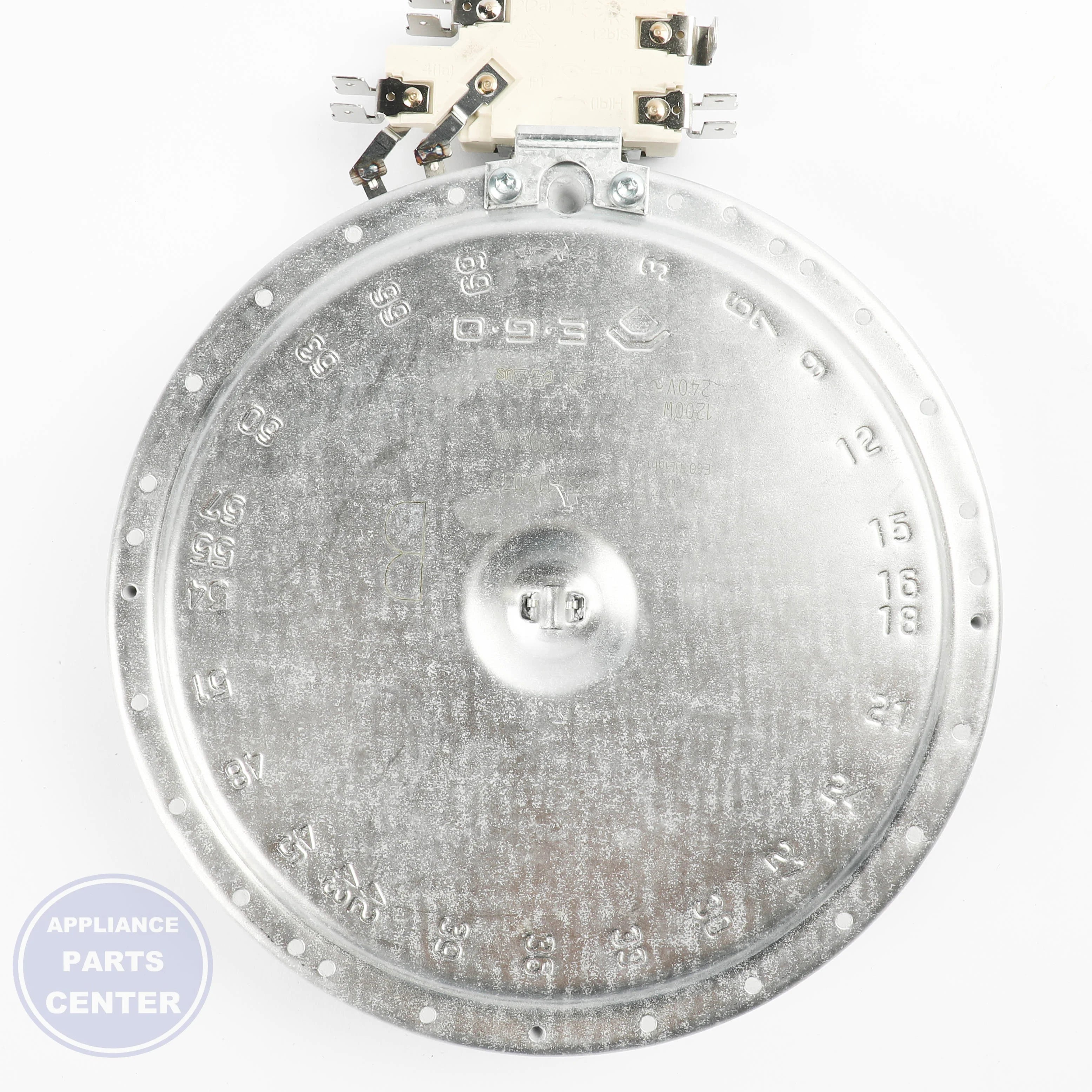 BSH HILIGHT HOTPLATE 00491295 - Main view showing high-temperature performance for various BSH models