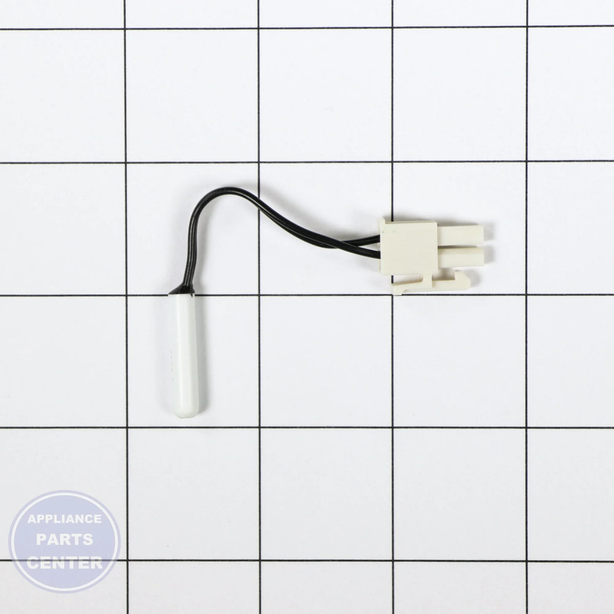 THERMISTOR 00491867 - Side view with precise temperature sensing specs