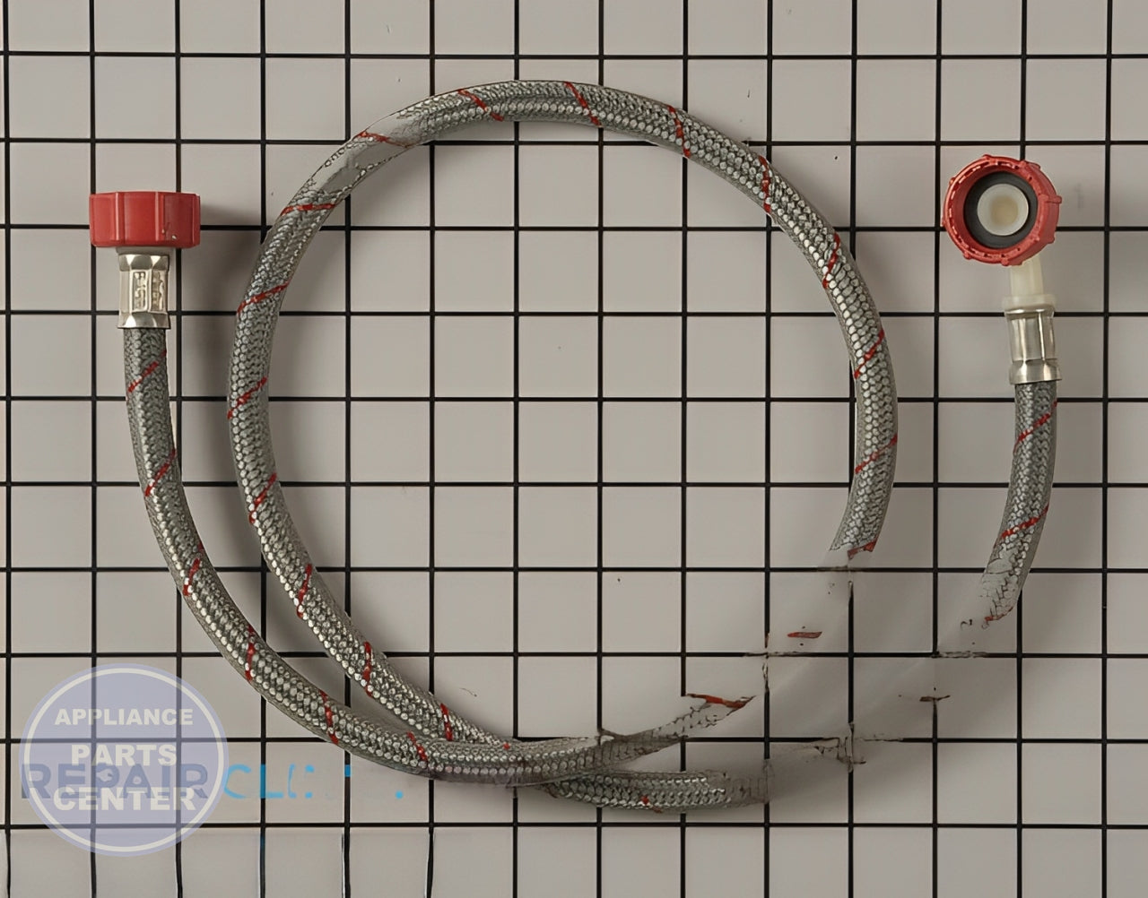 Bosch Fill Hose 00493765 - Main view showing precision fittings for Bosch and compatible models