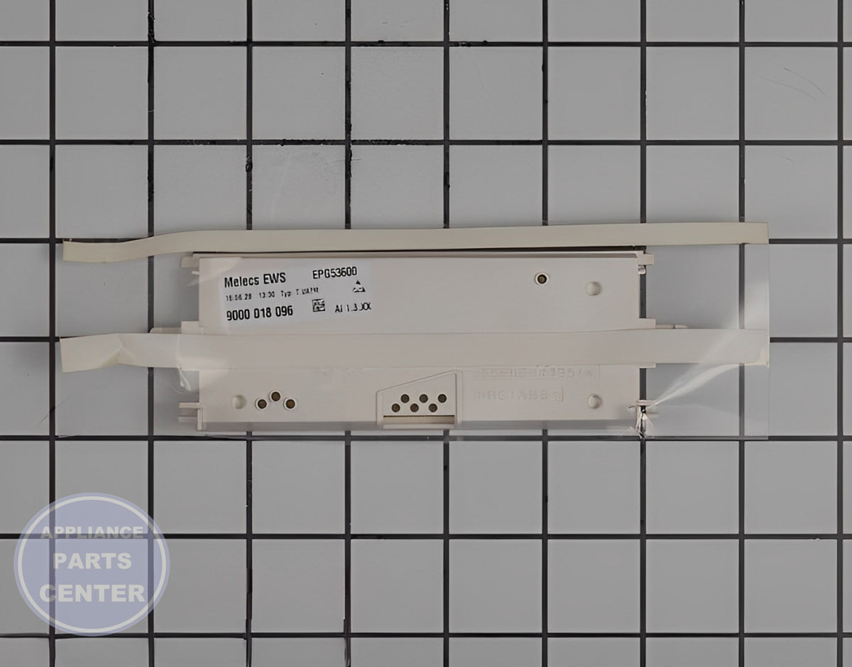 Control Board 00497039 - Side view with precise measurements and specifications