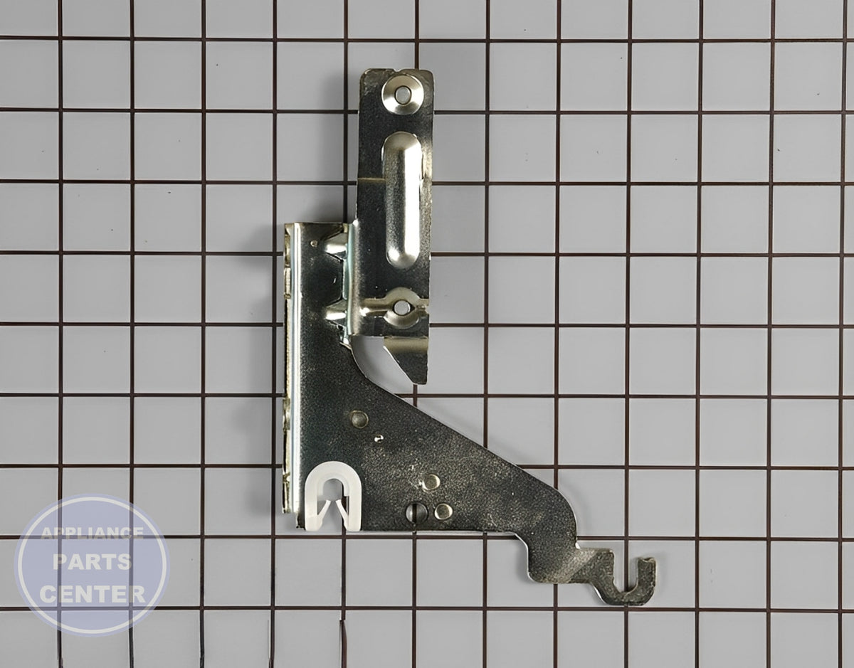 DISHWASHER LEVER 00498928 - Detailed view of durable hinge mechanism