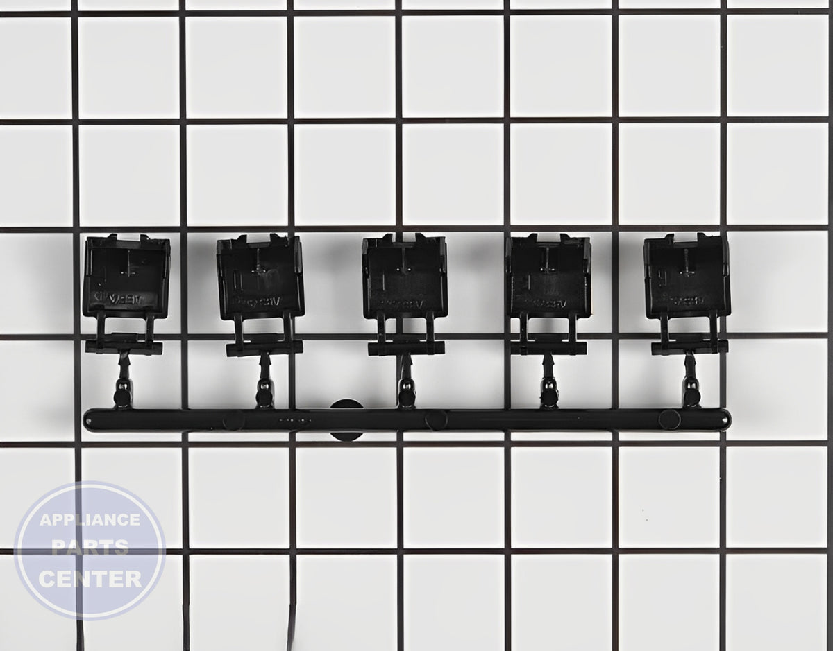 BOSCH DISHWASHER PUSH BUTTON SET 00609266 - Detailed view of precision technical details