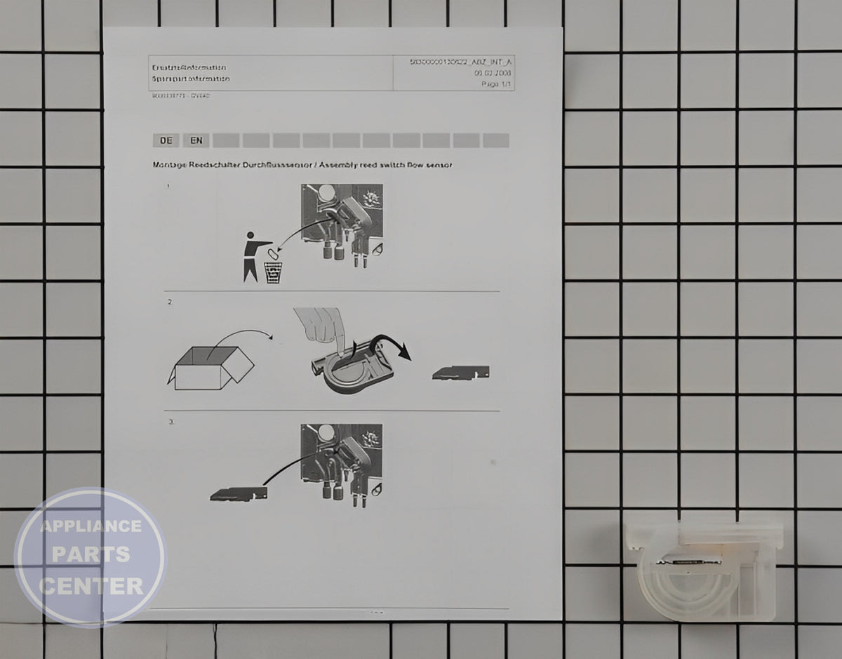 Bosch BOSCH DISHWASHER THROUGH FLOW SENSOR 00611317 - Main view showing water flow control for Bosch models