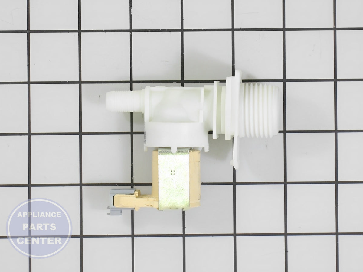 BOSCH LAUNDRY MAGNET VALVE 00611702 - Side view with water flow specifications