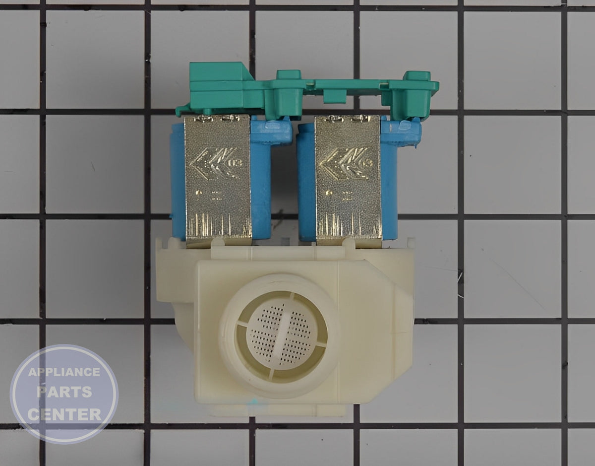 BOSCH WASHER MAGNET VALVE 00611703 - Side view with precise water level specifications