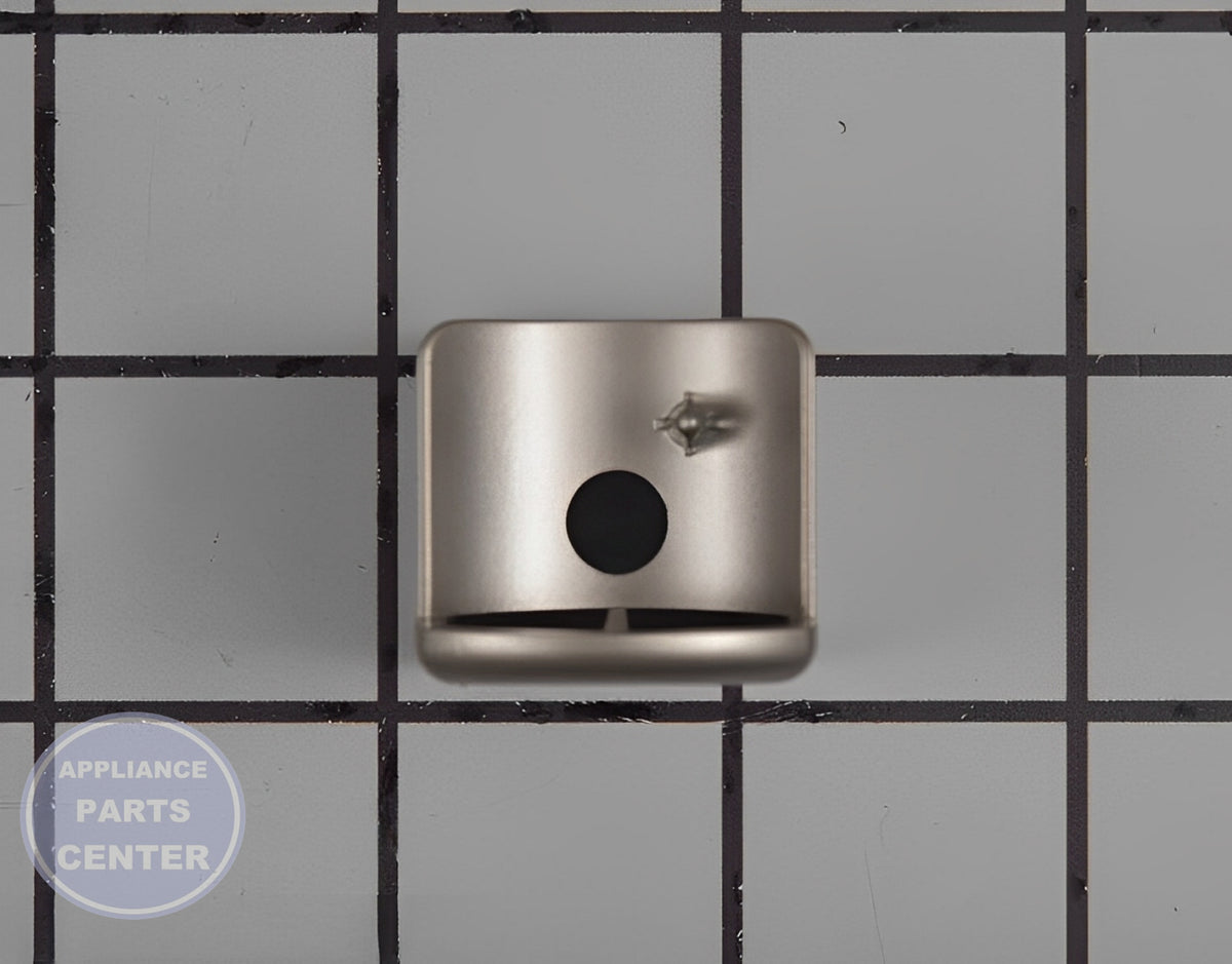 BOSCH DISHWASHER HANDLE CAP 00628998 - Side view with precise measurements