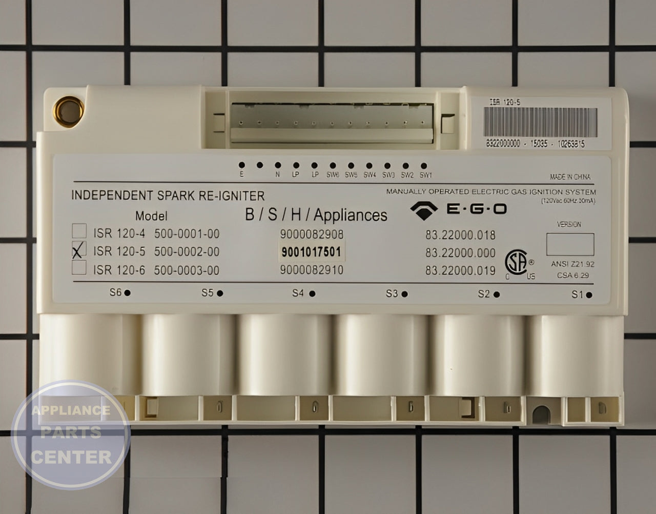BOSCH DISHWASHER IGNITION DEVICE 00635046 - Main view showing ignition controls for BOSCH Range/Stove/Oven models