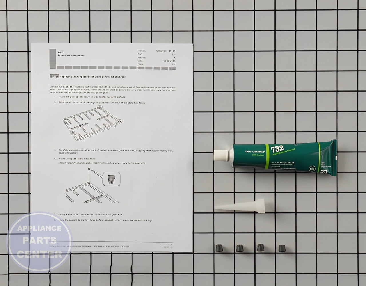 BOSCH OVEN RUBBER FOOT 00637940 - Main view showing stability for BOS range