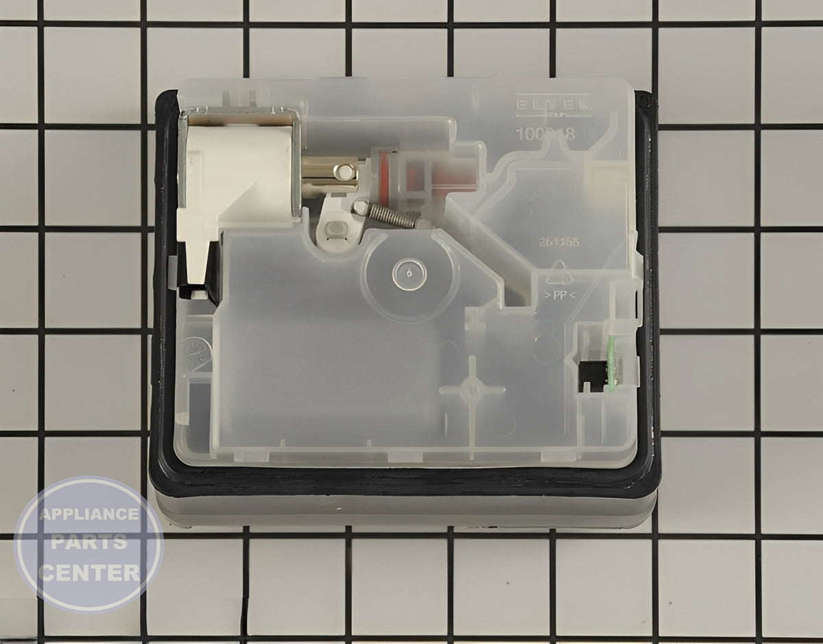 BOSCH DISHWASHER DISPENSER 00645208 - Detailed view of durable construction and precise technical details