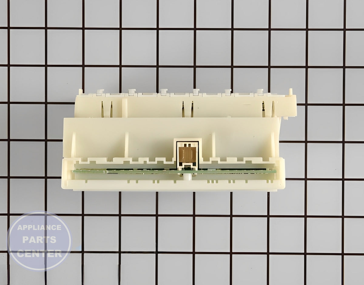 BOSCH DISHWASHER CONTROL UNIT 00647474 - Side view with precise timing specs