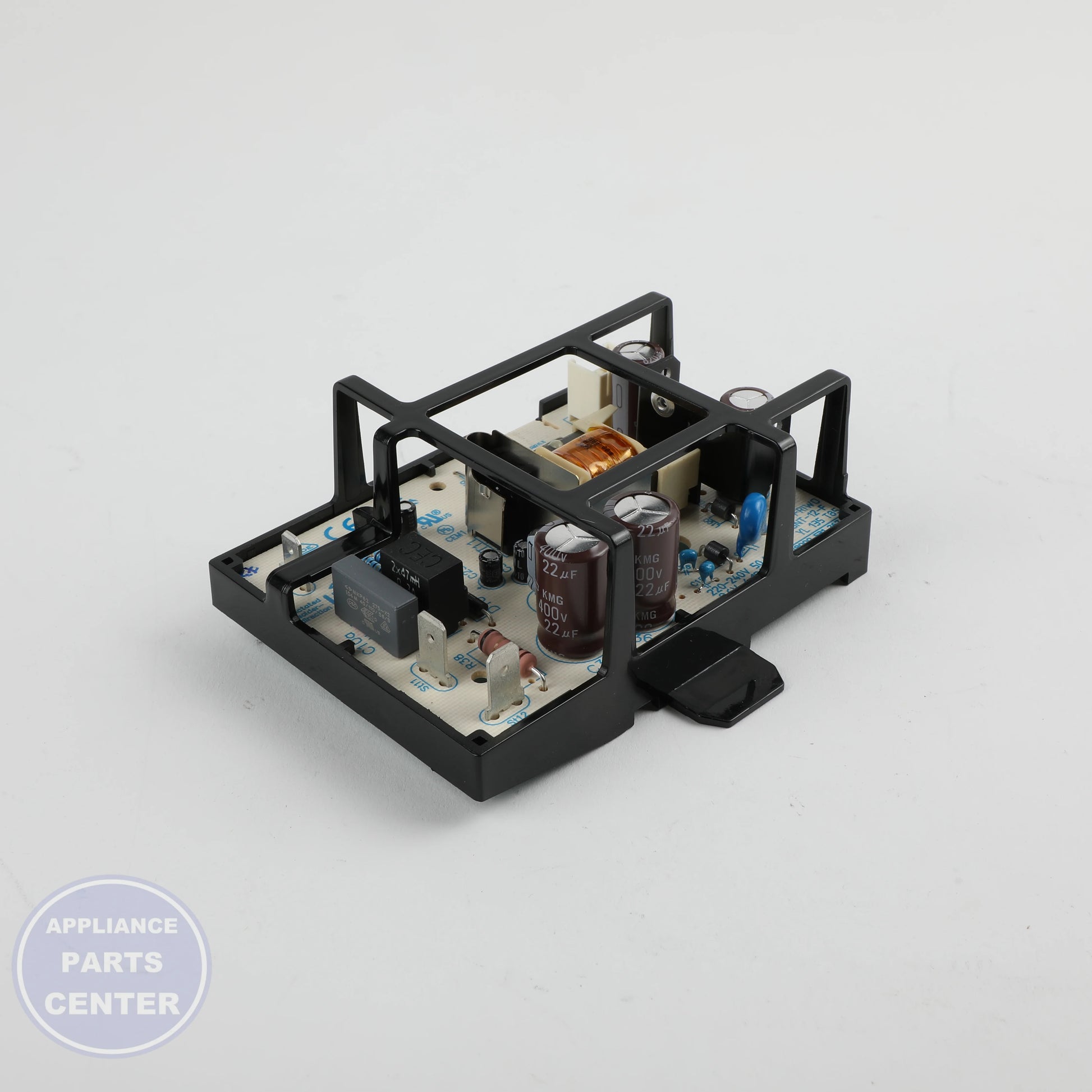 PC BOARD ASSEMBLY-MAINS POWER 00651994 - Side view with precise measurements