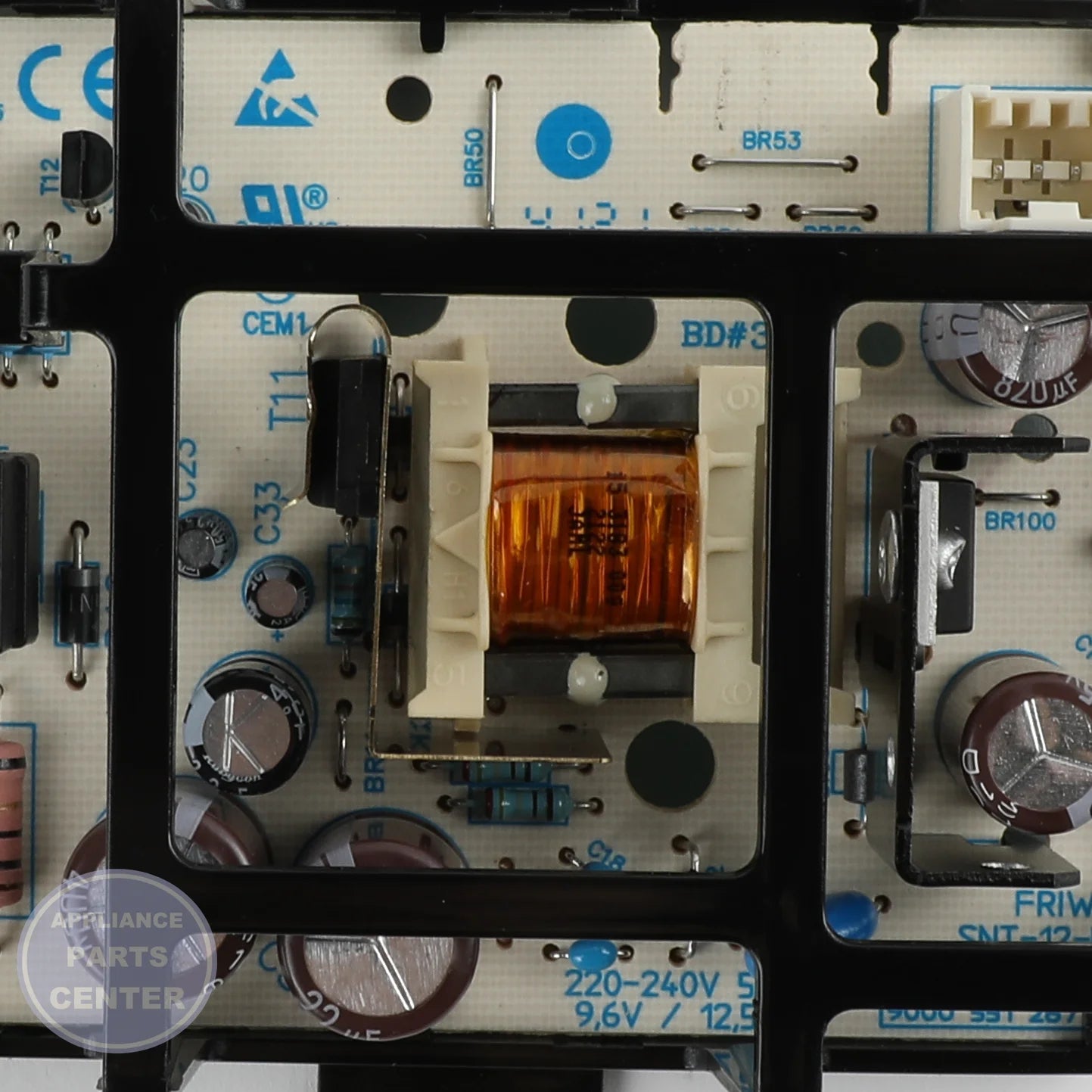 BSH PC BOARD ASSEMBLY-MAINS POWER 00651994 - Installation in BSH models showing key mounting points
