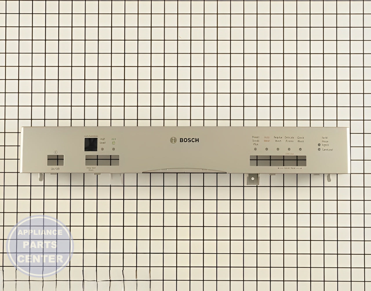 BOSCH DISHWASHER FACIA PANEL 00665887 - Main view showing sleek design for specific models