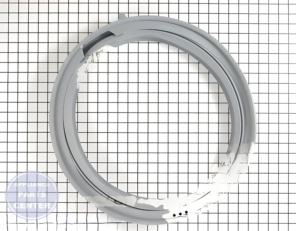 BOSCH WASHER BOOT GASKET 00667489 - Side view with precise measurements