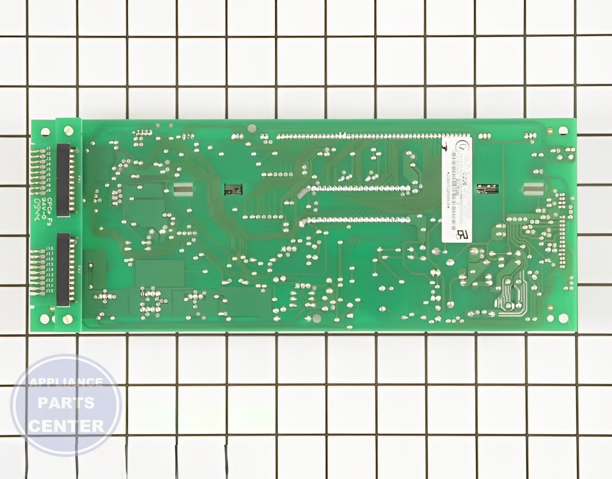 Oven Control Board 00671728 - Detailed view of circuit board and timer specs