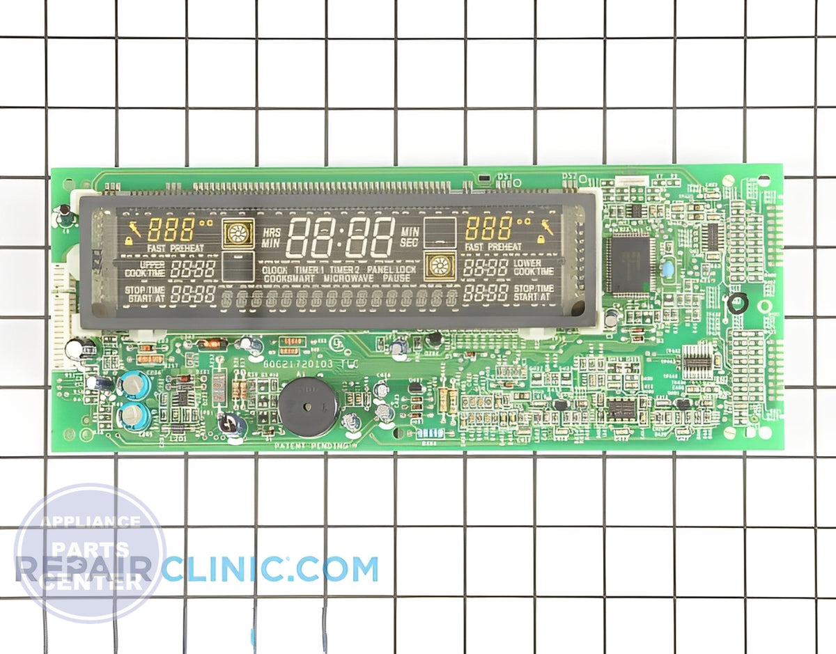 Oven Control Board 00671729 - Detailed view of circuit board and timer functions