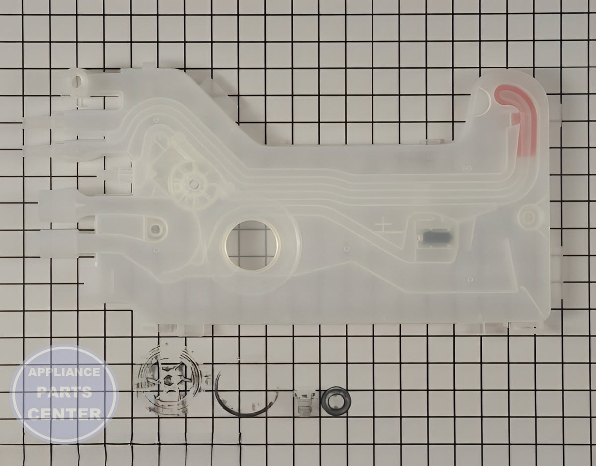 BOSCH DISHWASHER WATER INLET 00687148 - Detailed view of valve & float assembly