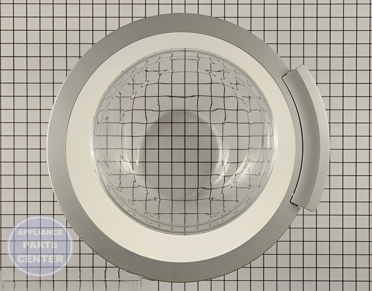 BOSCH WASHER WINDOW ASSEMBLY 00704287 - Main view showing clear window for BOSCH models