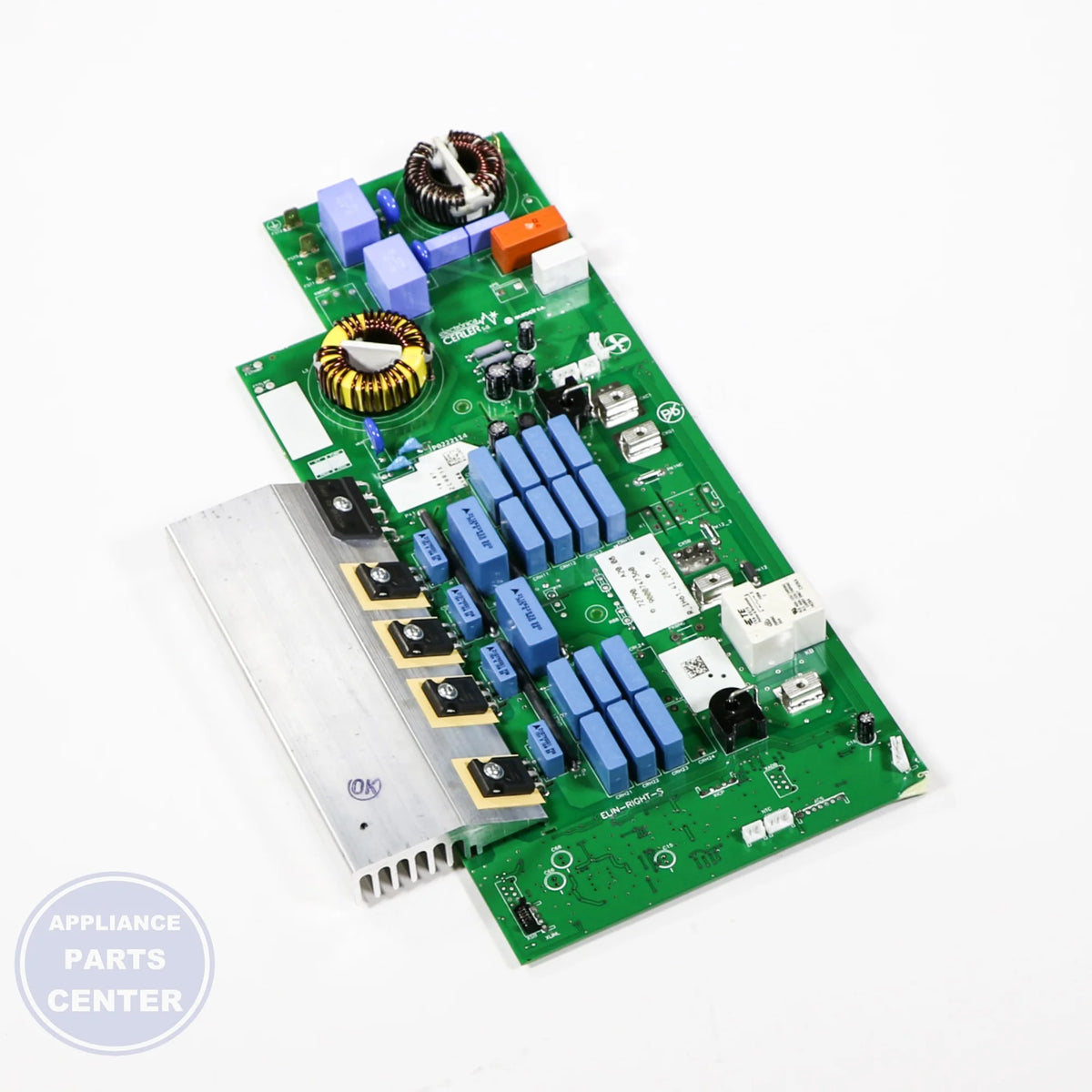 PC BOARD 00745798 - Side view with precise measurements and technical specifications