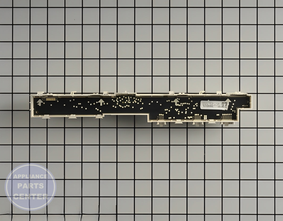 BOSCH DISHWASHER OPERATING MODULE 00746432 - Side view with precise measurements