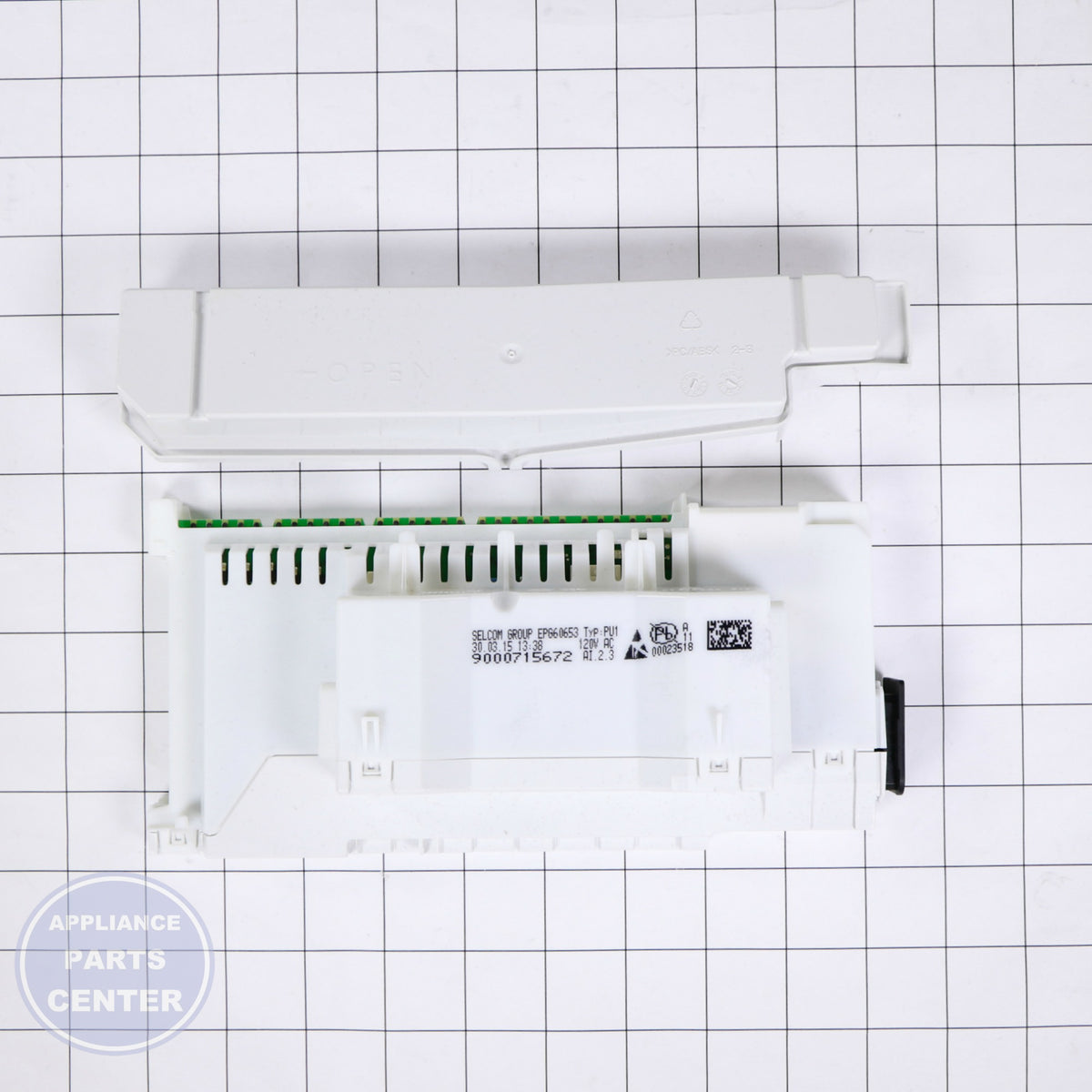 CONTROL MODULE PROGRAMMED 00752740 - Detailed view of programmed technical details