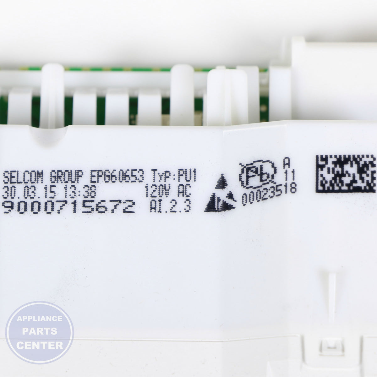 BSH CONTROL MODULE PROGRAMMED 00752740 - Installation in BSH model showcasing mounting points