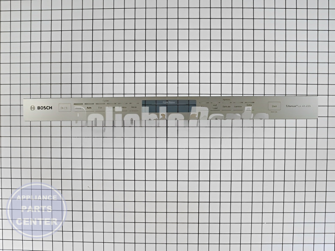 BOSCH DISHWASHER FACIA PANEL 00770204 - Detailed view of high-quality finish