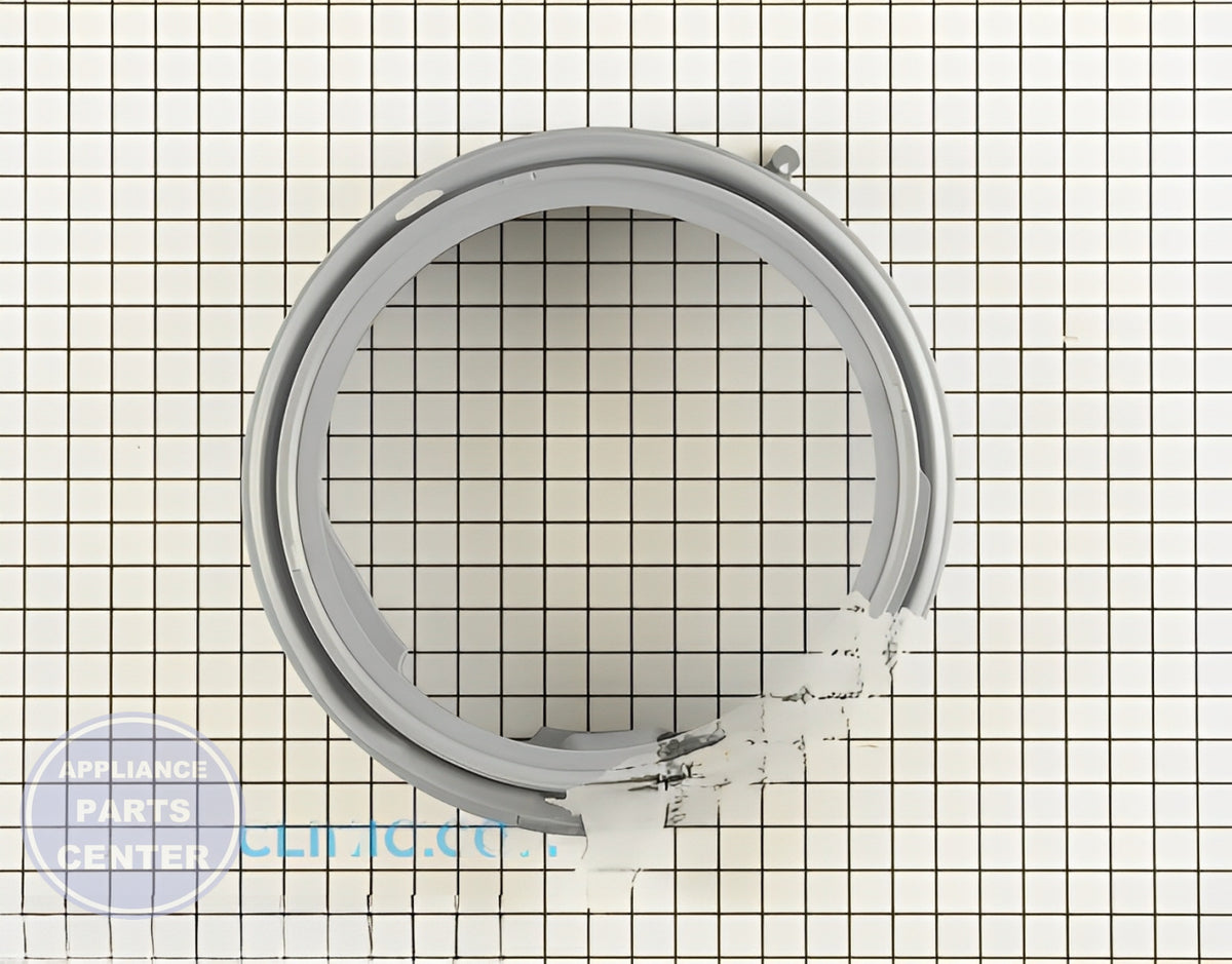 BOSCH WASHER BOOT GASKET 00772658 - Side view with precise measurements