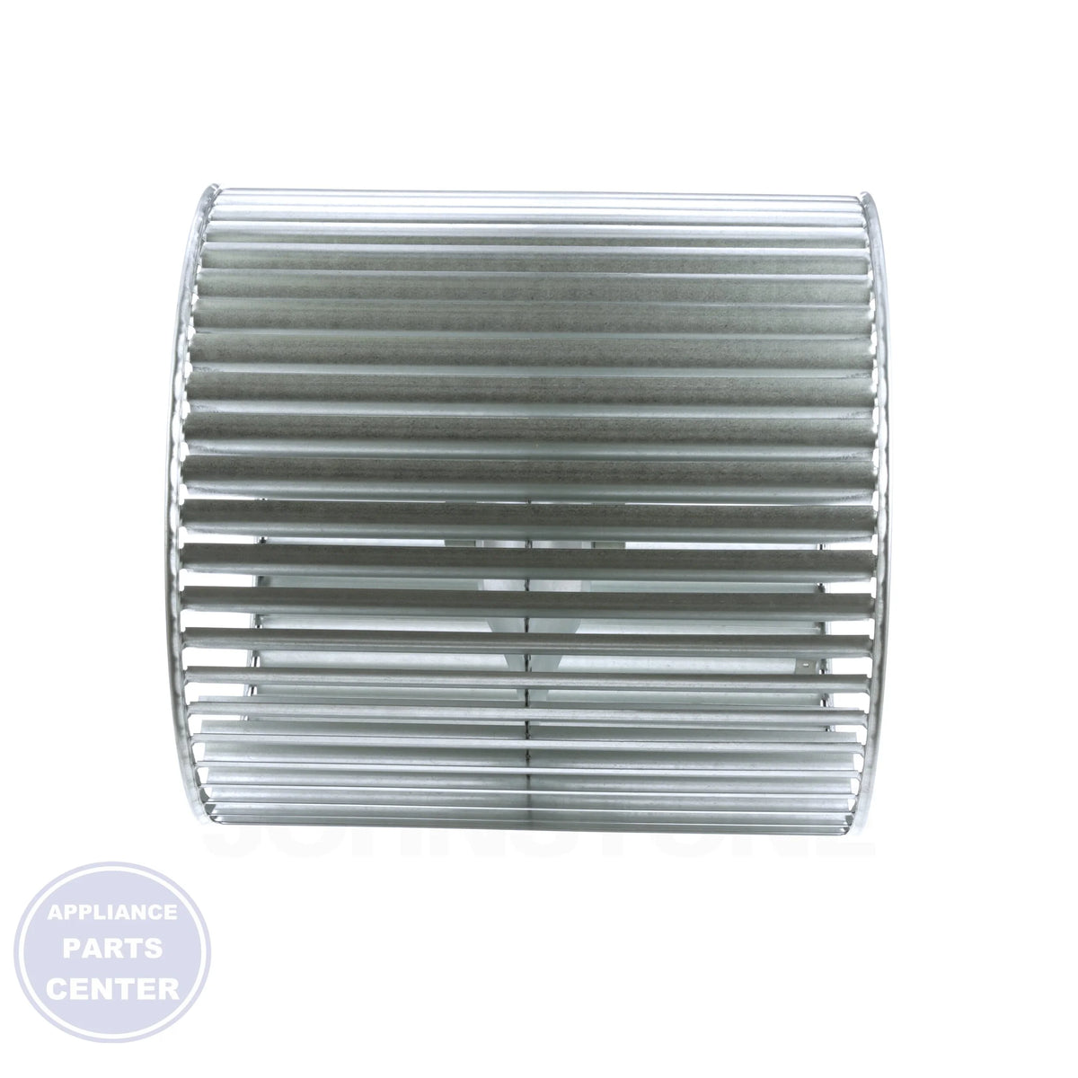 Double Inlet Replacement Blower Wheel 00827616 - Detailed view of 1/4 x 1/8 keyway and 1550 Max. RPM