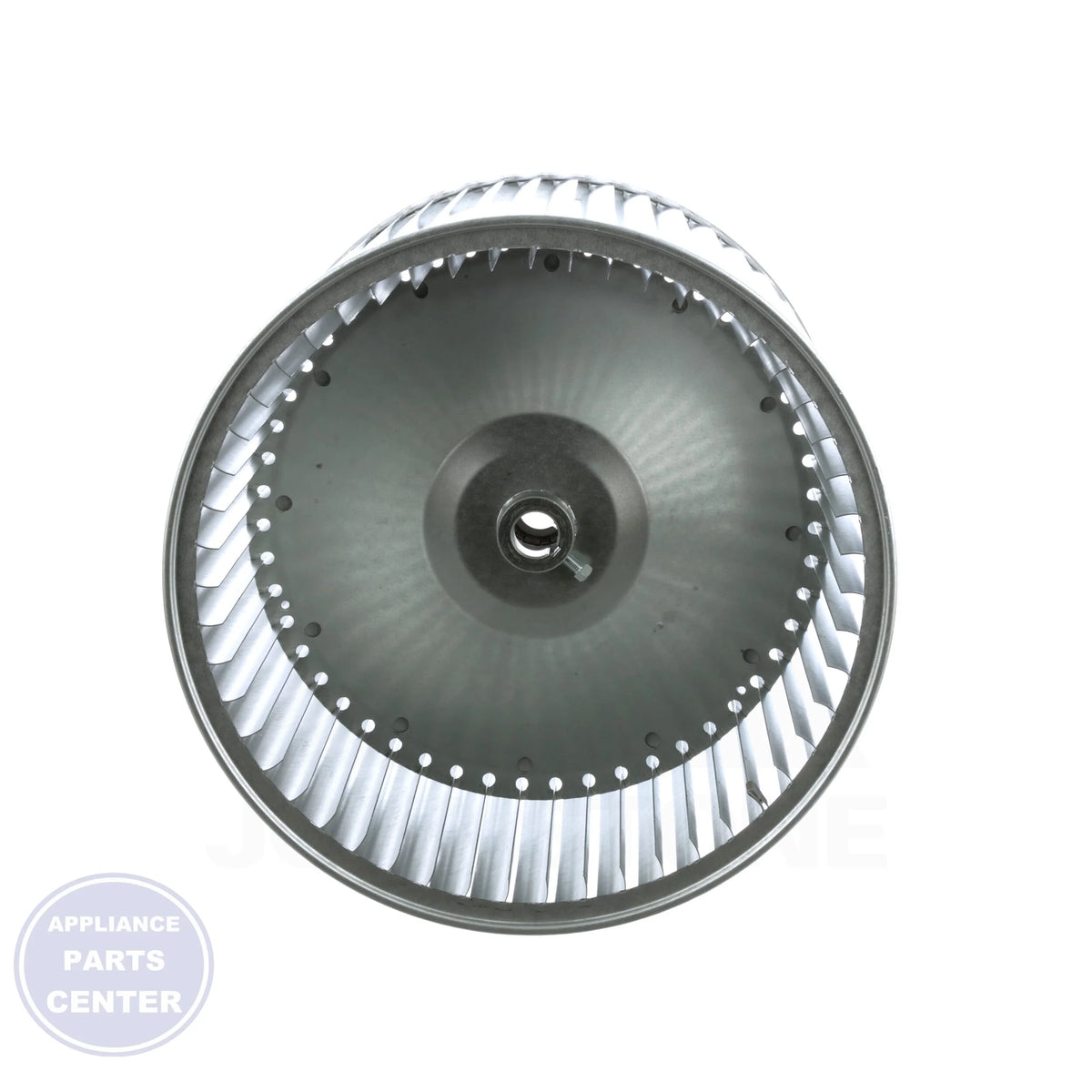 Double Inlet Replacement Blower Wheel 00827616 - Side view with 15" diameter and 1" hub bore
