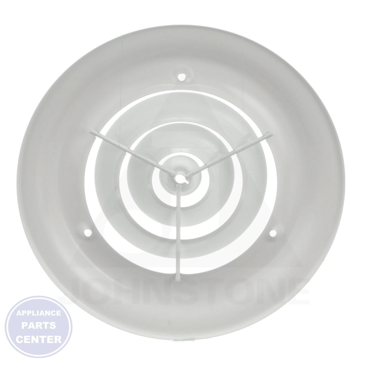 16 Round Ceiling Diffusers 06 W 012900 - Side view with a 6" diameter and all-steel construction
