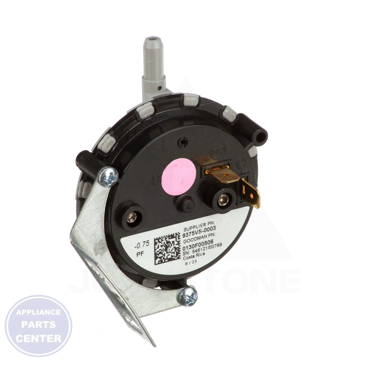 Pressure Switch 0130F00506S - Side view with precise measurements