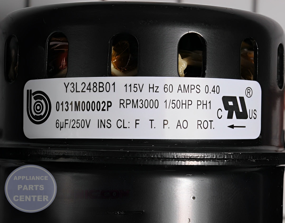 GOODMAN VENTOR/INDUCER MOTOR ASSEMBLY 0131M00002PSP - Detailed view of high-quality technical details