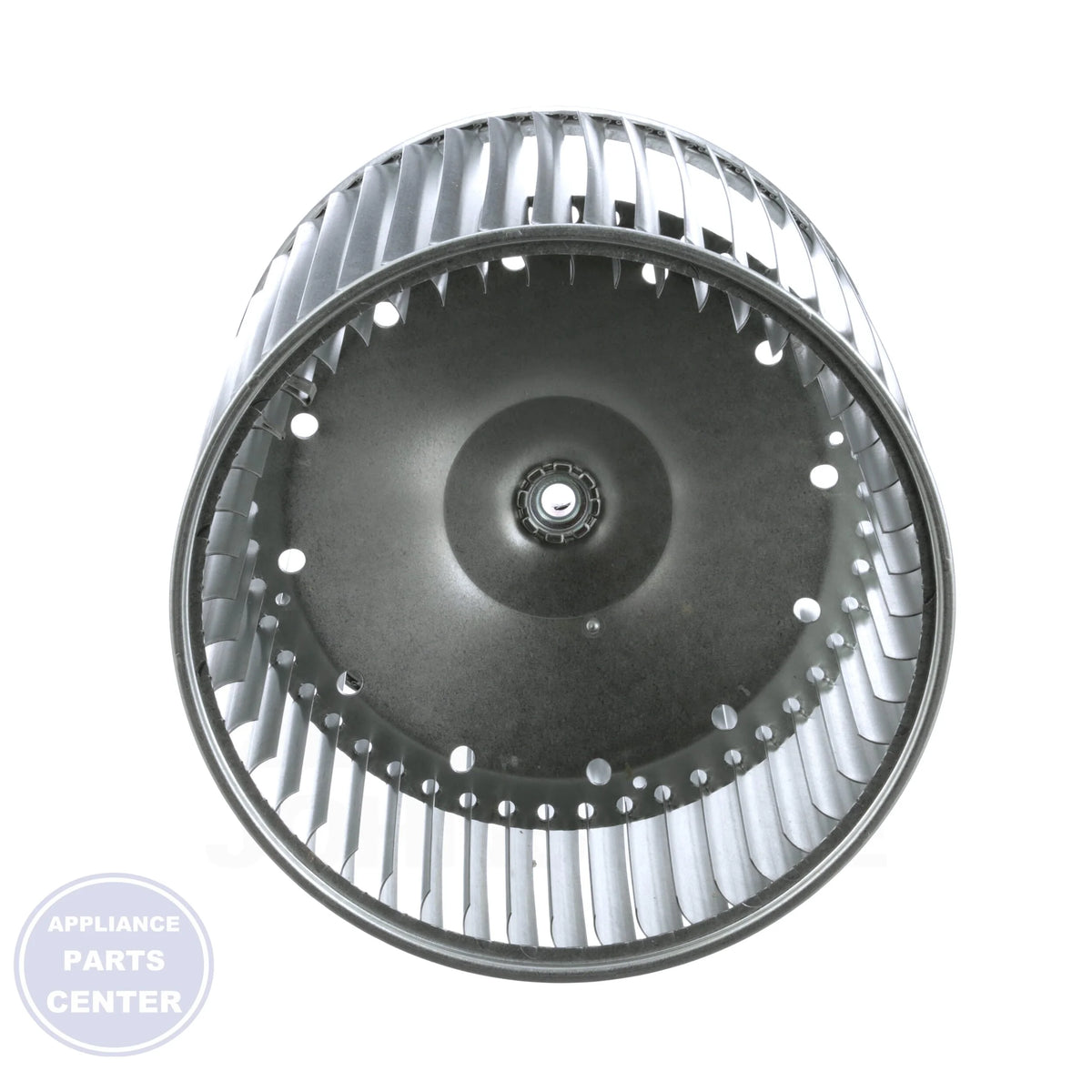 Double Inlet Replacement Blower Wheel 01332203 - Side view with 10-5/8" diameter and 1/2" hub bore
