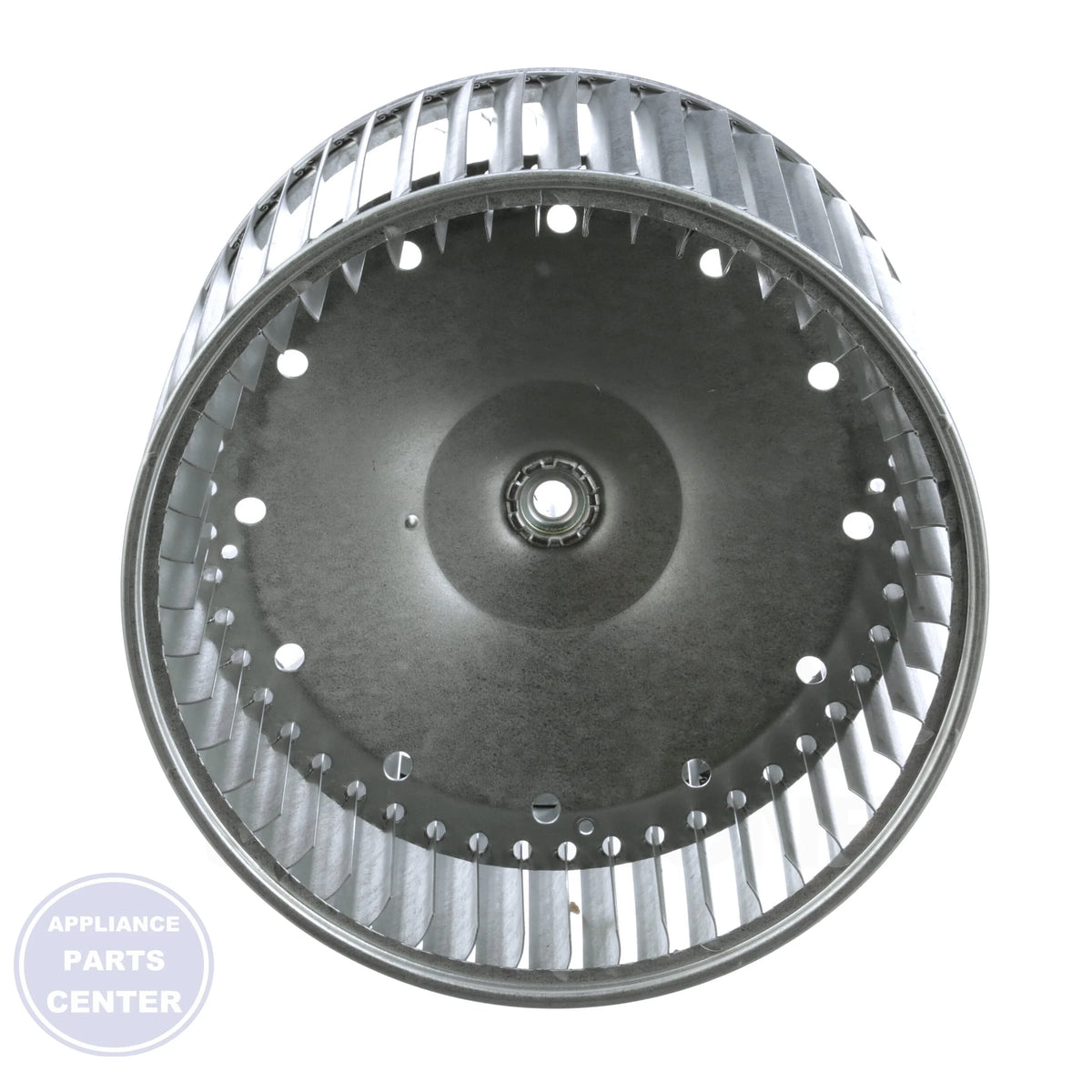 Double Inlet Replacement Blower Wheel 01332402 - Side view with Diameter 10-5/8" and Width 8"