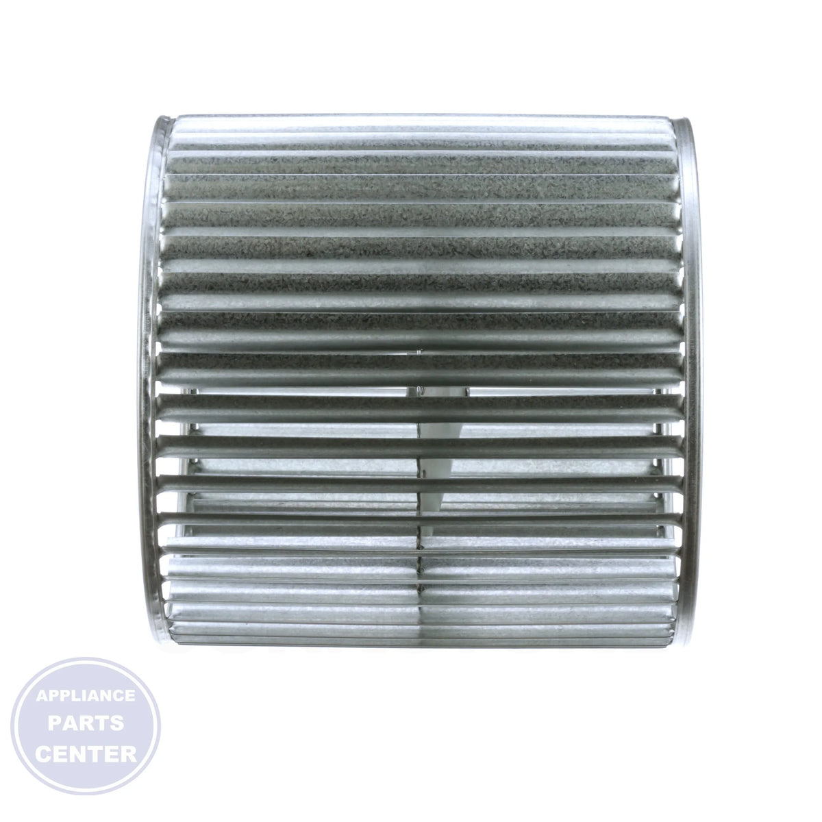 Double Inlet Replacement Blower Wheels 01333203 - Detailed view of concave center disc and 1750 RPM capacity