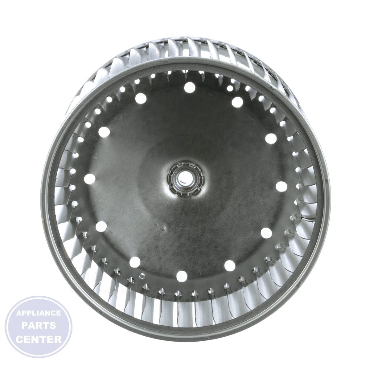 Double Inlet Replacement Blower Wheel 01333602 - Side view with 9-1/2" Diameter and 7-1/8" Width details