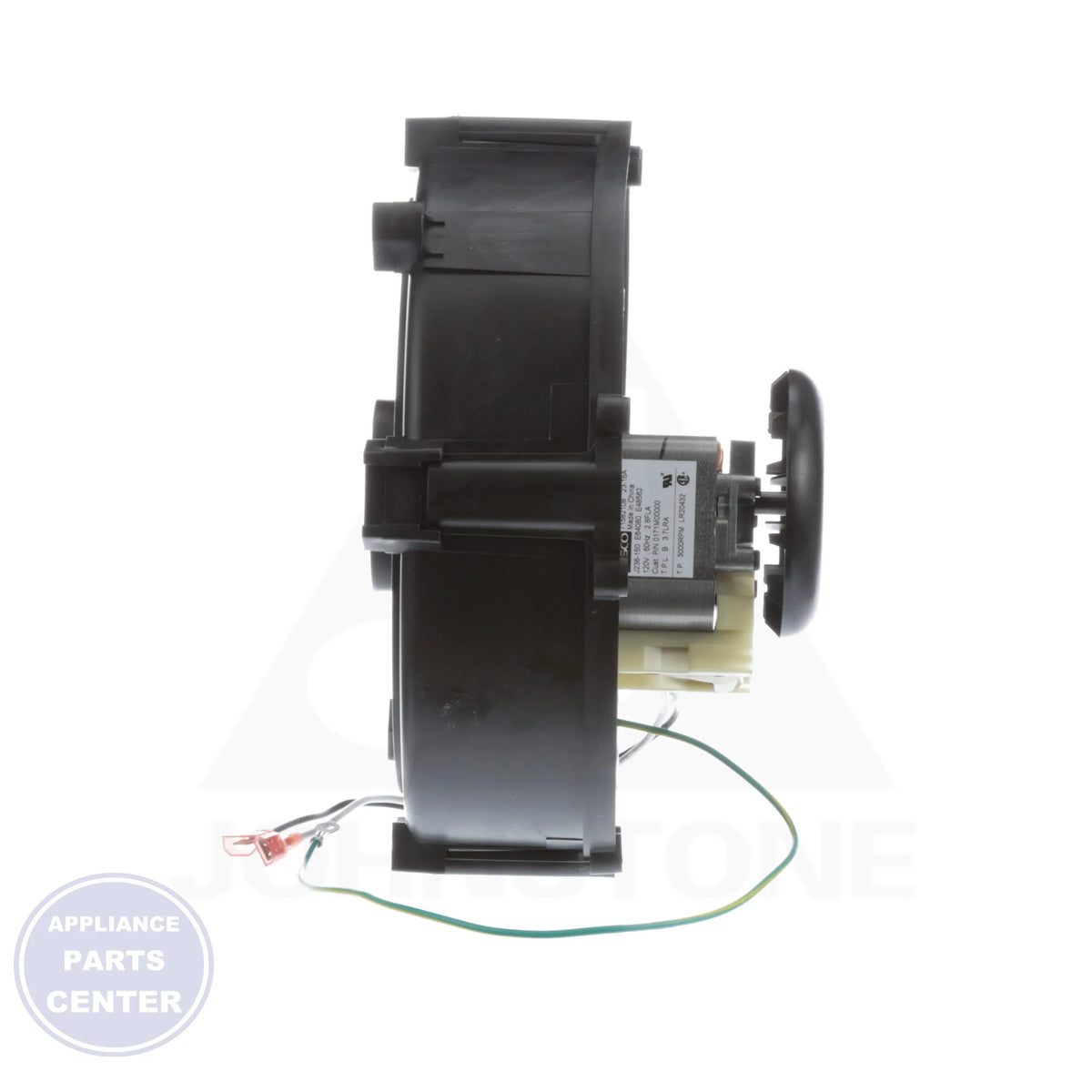Draft Inducer Motor 0171M00001S - Detailed view of motor specifications
