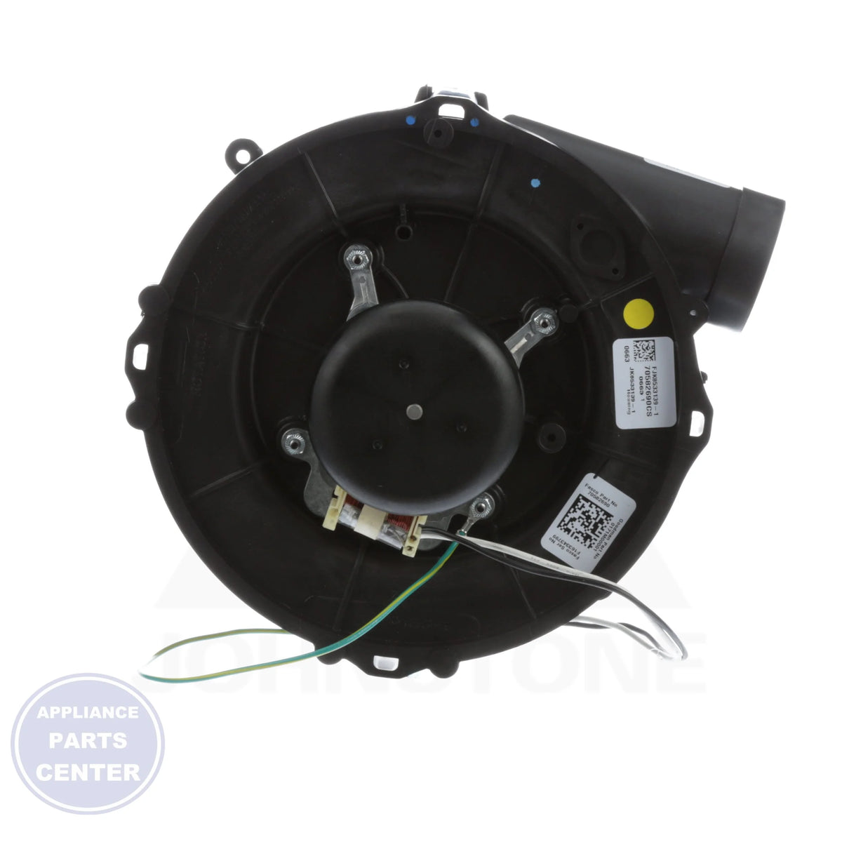 Draft Inducer Motor 0171M00001S - Side view with detailed measurements